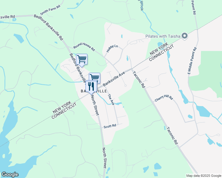 map of restaurants, bars, coffee shops, grocery stores, and more near 56 The Avenue in Greenwich