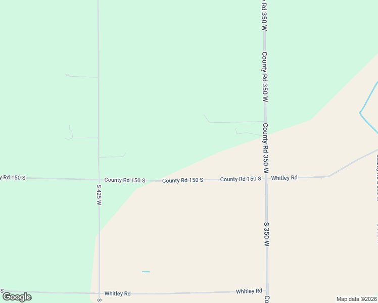 map of restaurants, bars, coffee shops, grocery stores, and more near 3850 County Road 150 South in Columbia City