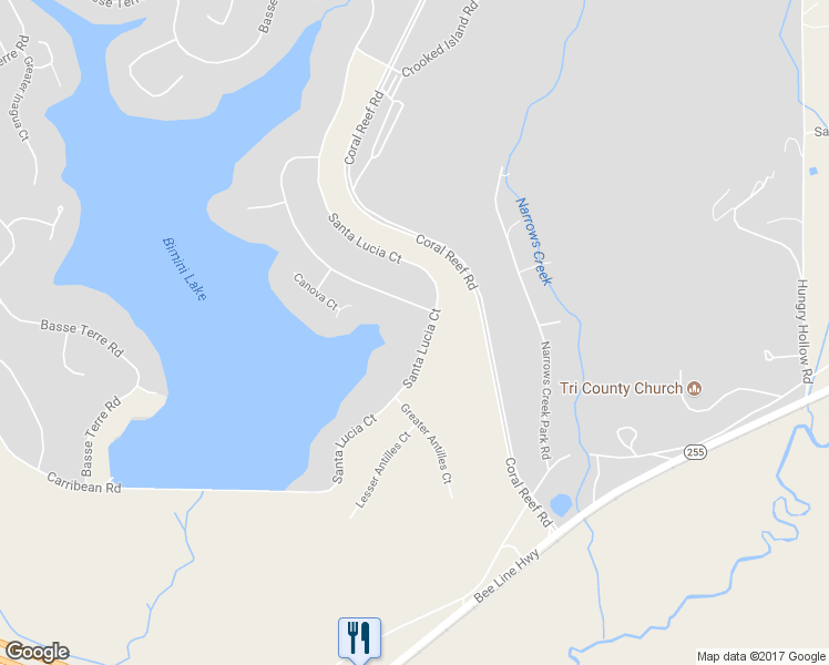 map of restaurants, bars, coffee shops, grocery stores, and more near 2005 Carribean Road in DuBois