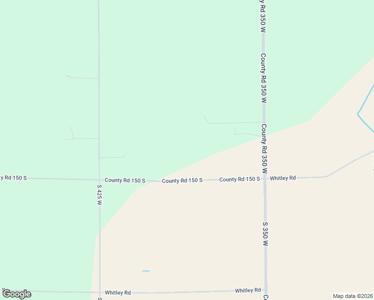 map of restaurants, bars, coffee shops, grocery stores, and more near 3850 County Road 150 South in Columbia City