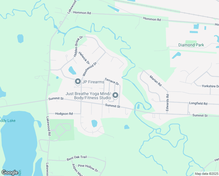 map of restaurants, bars, coffee shops, grocery stores, and more near 5576 White Oak Drive in Ravenna