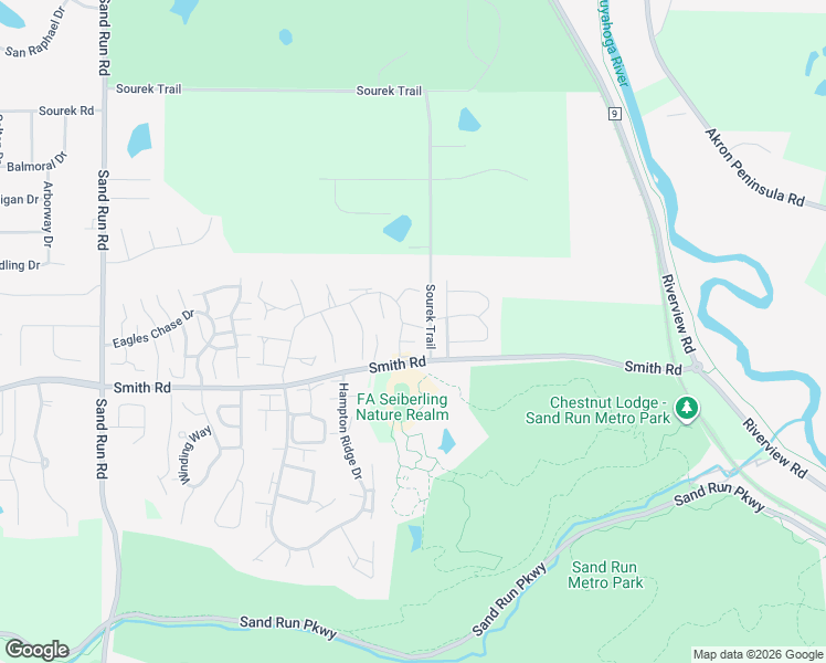map of restaurants, bars, coffee shops, grocery stores, and more near 1692 Brookwood Drive in Akron