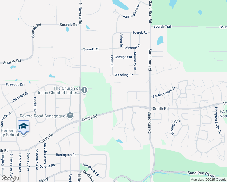 map of restaurants, bars, coffee shops, grocery stores, and more near 787 Diandrea Drive in Akron