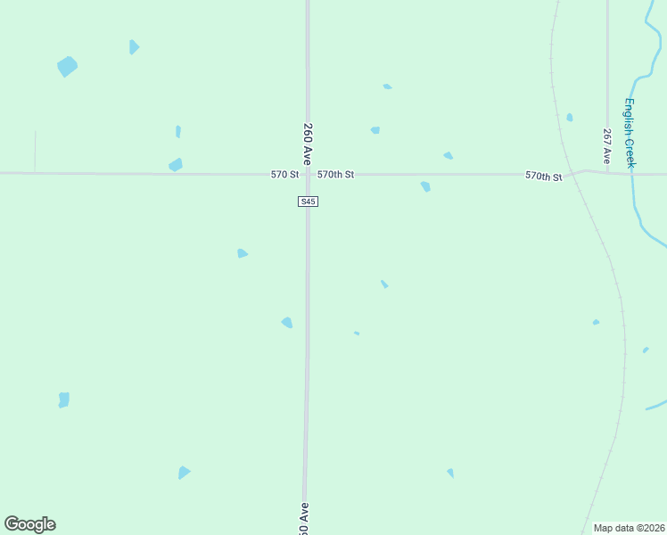 map of restaurants, bars, coffee shops, grocery stores, and more near 56744 260th Avenue in Chariton