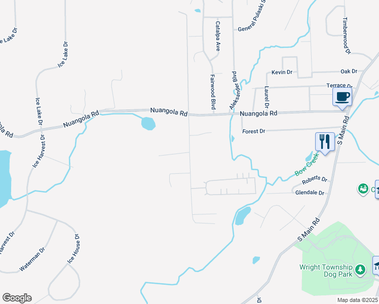 map of restaurants, bars, coffee shops, grocery stores, and more near Burma Road in Mountain Top