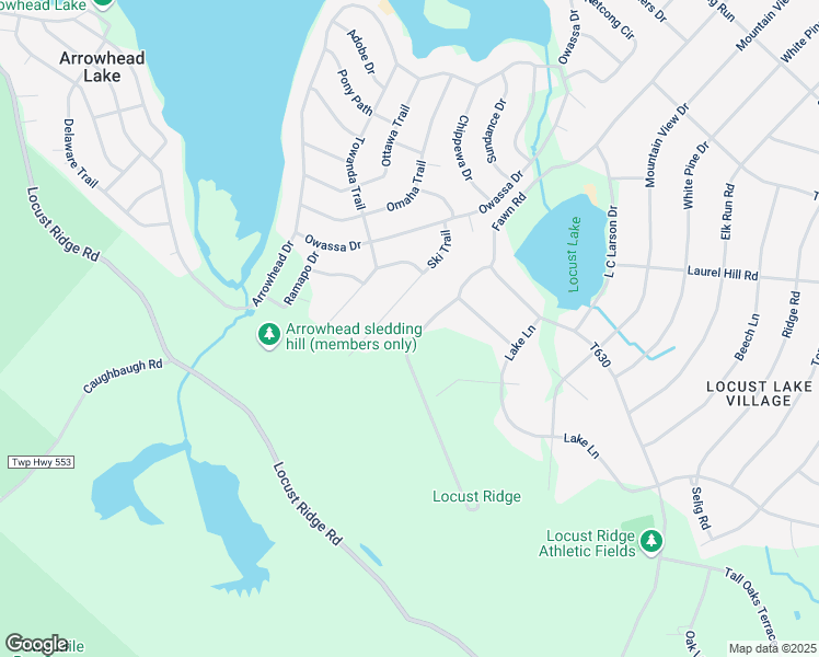 map of restaurants, bars, coffee shops, grocery stores, and more near 334 Fawn Road in Monroe County