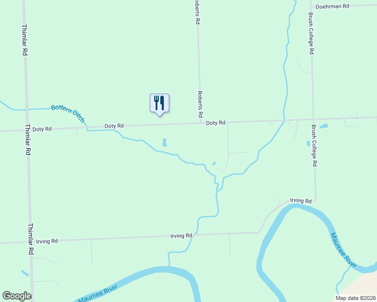 map of restaurants, bars, coffee shops, grocery stores, and more near 17150 Doty Road in New Haven