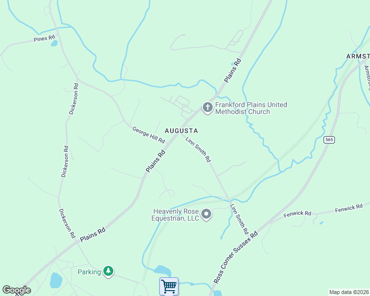 map of restaurants, bars, coffee shops, grocery stores, and more near 34 Linn Smith Road in Frankford