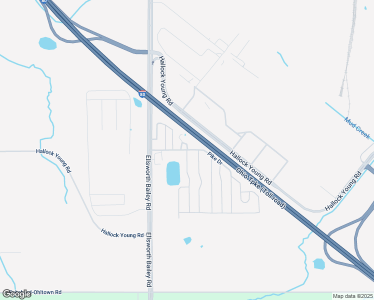 map of restaurants, bars, coffee shops, grocery stores, and more near 3037 Robinwood Drive in Warren