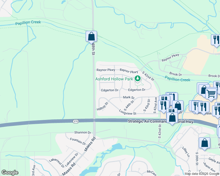 map of restaurants, bars, coffee shops, grocery stores, and more near 4507 Edgerton Drive in Bellevue