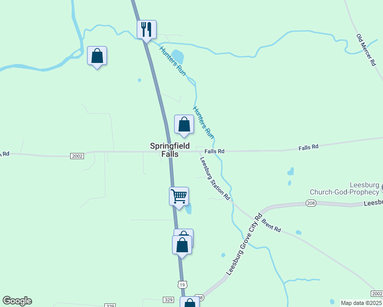map of restaurants, bars, coffee shops, grocery stores, and more near 992 Leesburg Station Road in Mercer