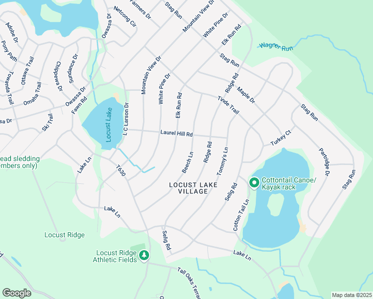 map of restaurants, bars, coffee shops, grocery stores, and more near 171 Beech Lane in Monroe County