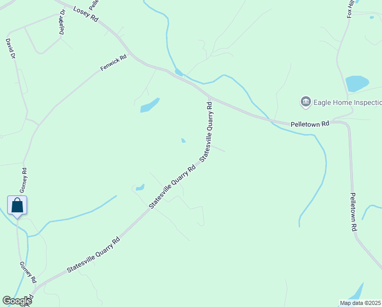 map of restaurants, bars, coffee shops, grocery stores, and more near 185 Statesville Quarry Road in Lafayette Township