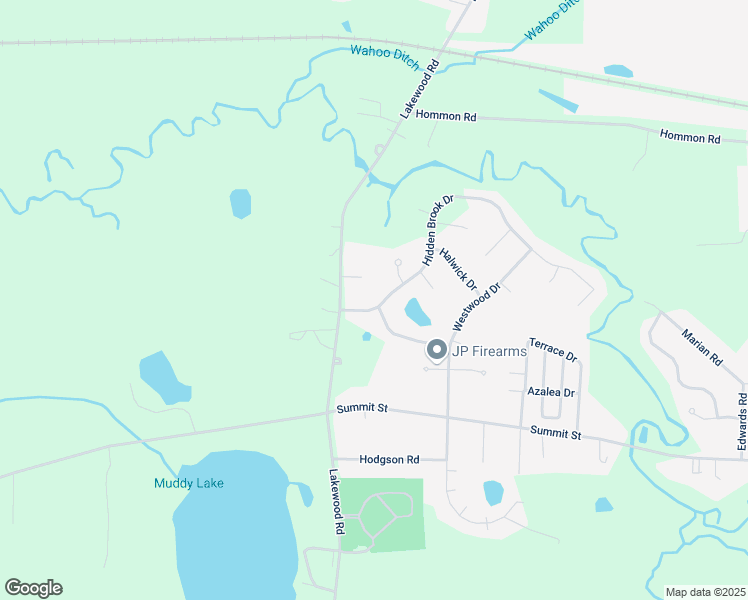 map of restaurants, bars, coffee shops, grocery stores, and more near 3105 Hidden Brook Drive in Ravenna
