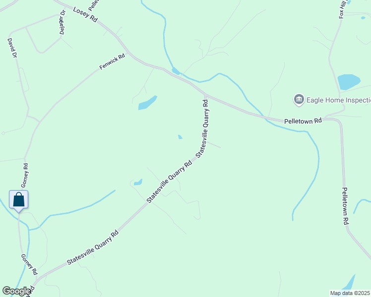 map of restaurants, bars, coffee shops, grocery stores, and more near 185 Statesville Quarry Road in Lafayette Township