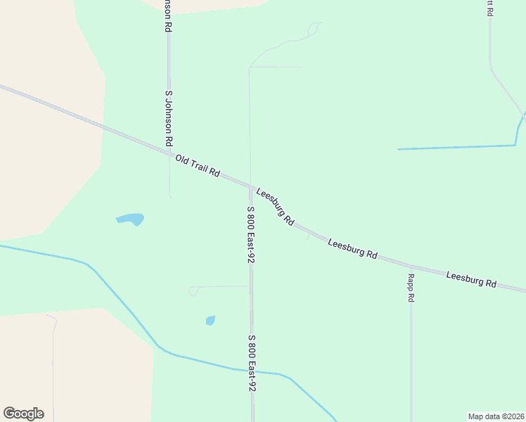 map of restaurants, bars, coffee shops, grocery stores, and more near 15020 Leesburg Road in Fort Wayne