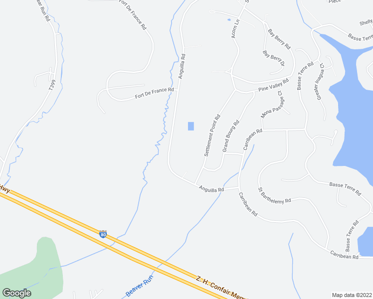 map of restaurants, bars, coffee shops, grocery stores, and more near 270 Anguilla Rd in DuBois