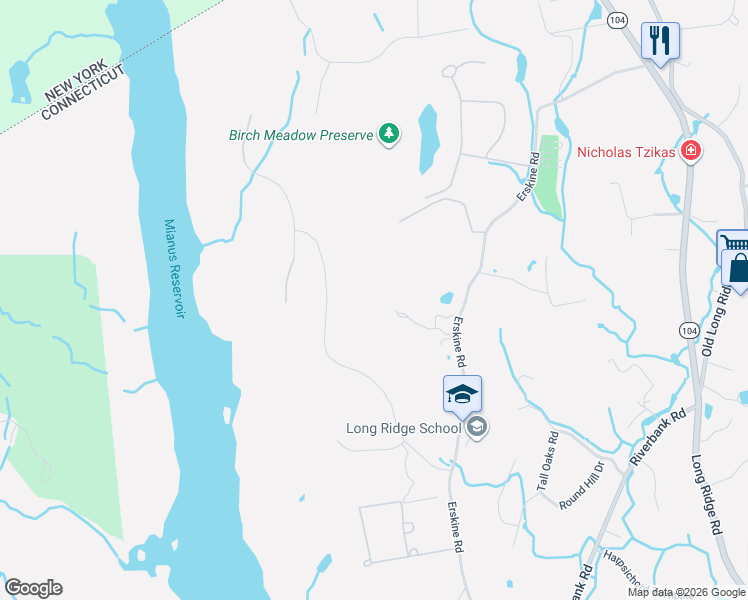 map of restaurants, bars, coffee shops, grocery stores, and more near 185 Jonathan Drive in Stamford