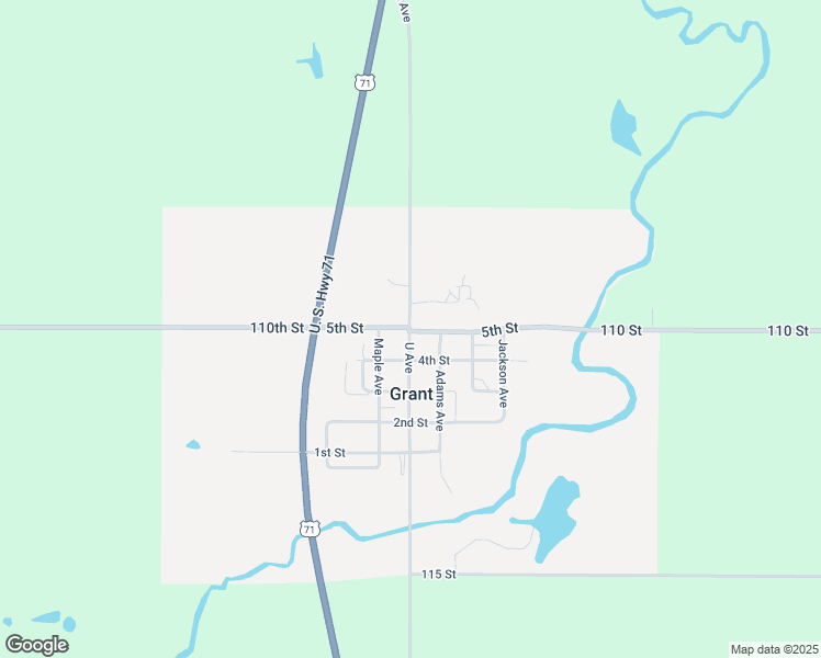 map of restaurants, bars, coffee shops, grocery stores, and more near 4th Street in Grant