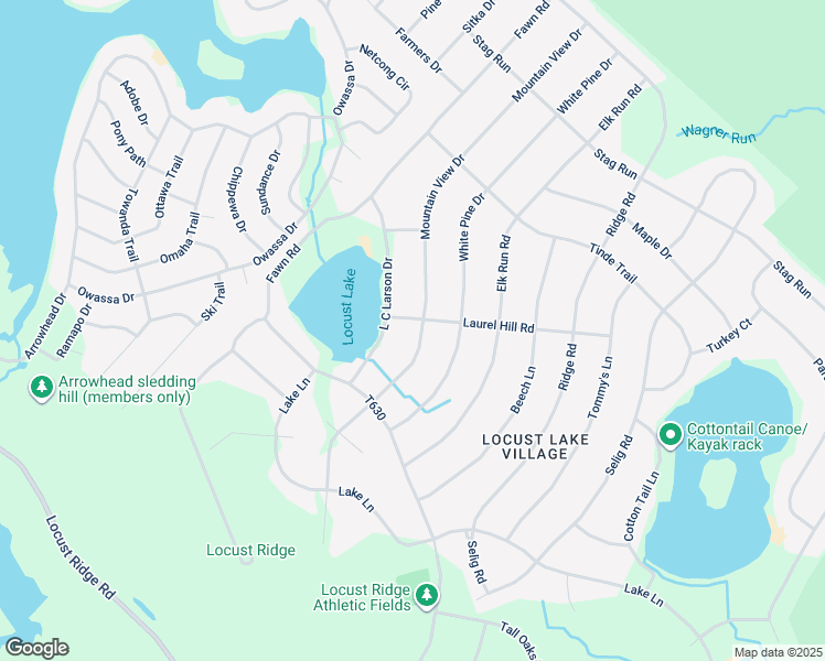 map of restaurants, bars, coffee shops, grocery stores, and more near 135 Mountain View Drive in Monroe County