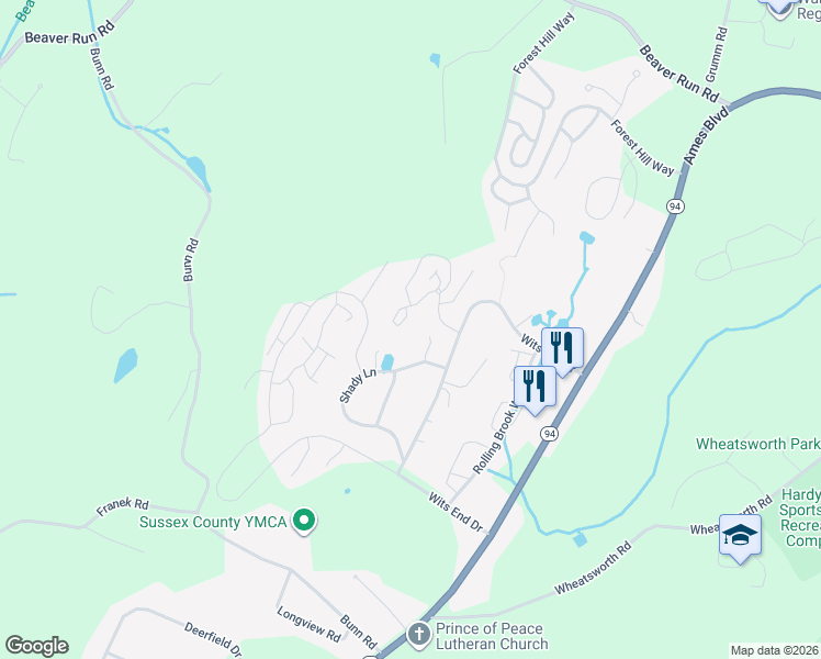 map of restaurants, bars, coffee shops, grocery stores, and more near 21 Fox Tail Ln in Hamburg