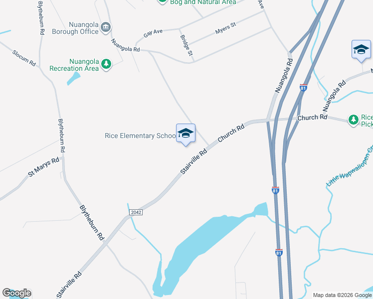 map of restaurants, bars, coffee shops, grocery stores, and more near 3700 Church Road in Mountain Top