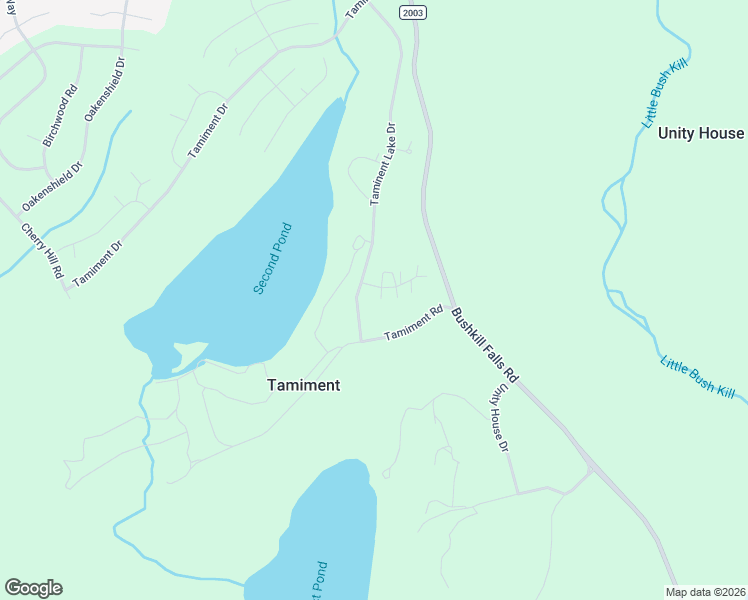 map of restaurants, bars, coffee shops, grocery stores, and more near 104 Condor Drive in Tamiment