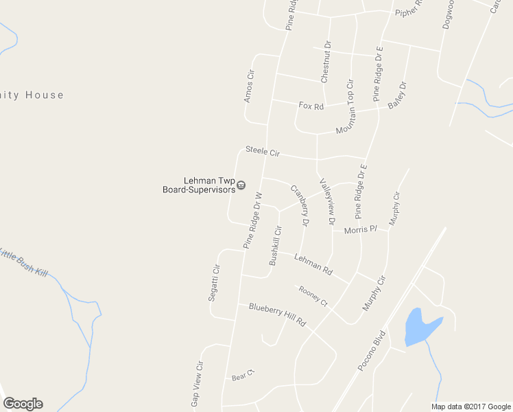 map of restaurants, bars, coffee shops, grocery stores, and more near Pine Ridge Drive West in Pike County