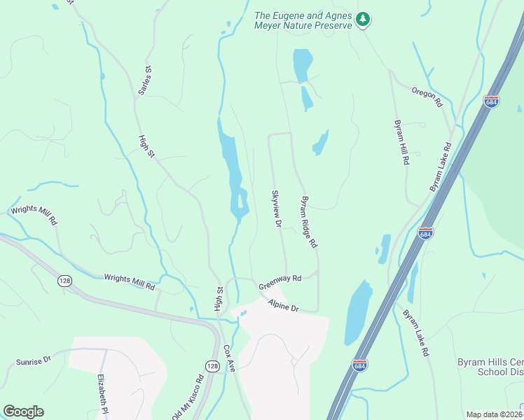 map of restaurants, bars, coffee shops, grocery stores, and more near 16 Faraway Road in Armonk