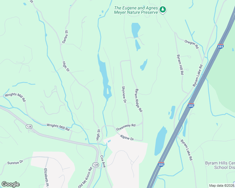 map of restaurants, bars, coffee shops, grocery stores, and more near 16 Faraway Road in Armonk