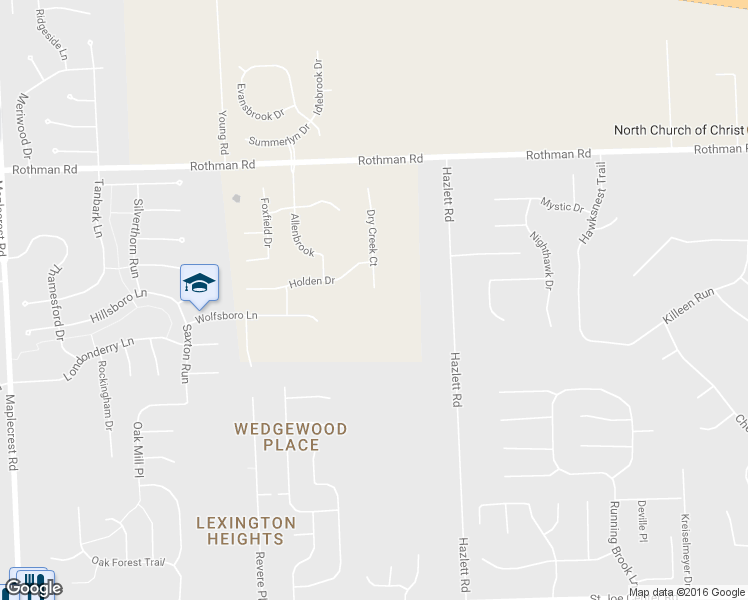 map of restaurants, bars, coffee shops, grocery stores, and more near 6901 Dry Creek Court in Fort Wayne