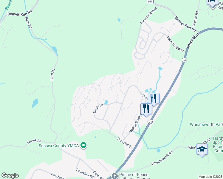 map of restaurants, bars, coffee shops, grocery stores, and more near 21 Fox Tail Lane in Hamburg