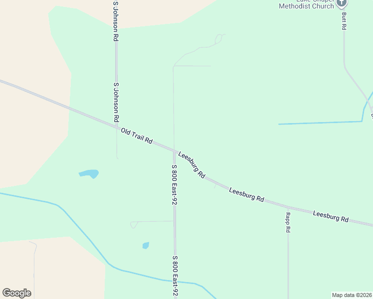 map of restaurants, bars, coffee shops, grocery stores, and more near 15020 Leesburg Road in Fort Wayne