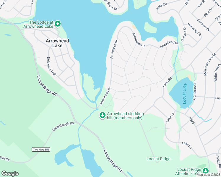 map of restaurants, bars, coffee shops, grocery stores, and more near 2-10 Omaha Trail in Monroe County
