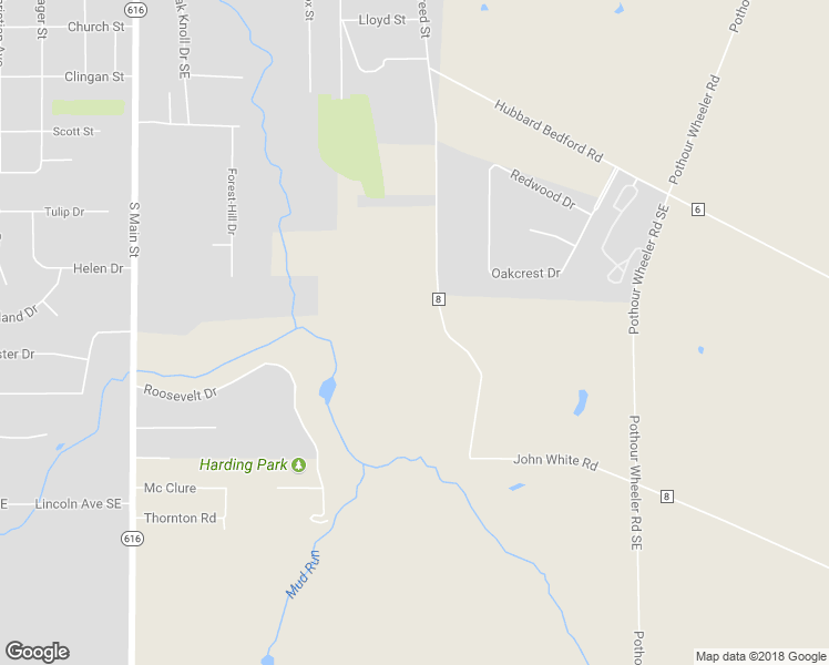 map of restaurants, bars, coffee shops, grocery stores, and more near 3562 Creed Avenue in Hubbard