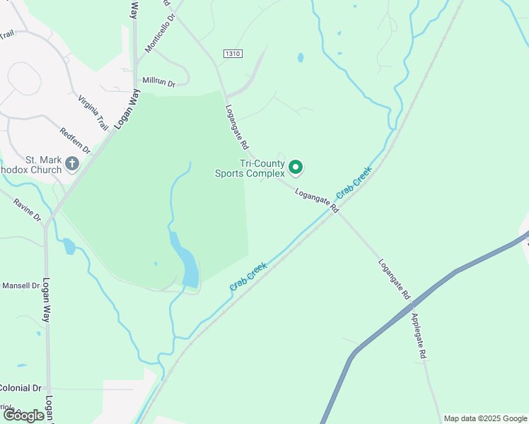 map of restaurants, bars, coffee shops, grocery stores, and more near 4201 Logangate Road in Youngstown
