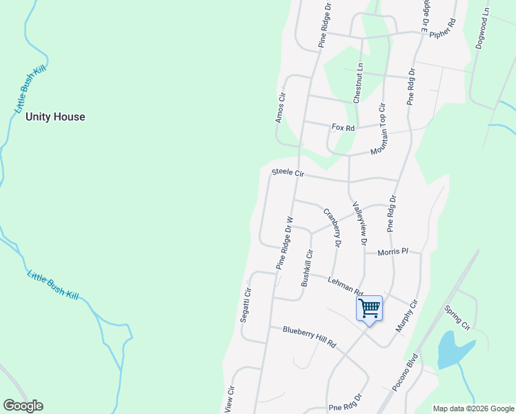 map of restaurants, bars, coffee shops, grocery stores, and more near 193 Steele Circle in Pine Ridge