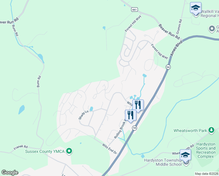map of restaurants, bars, coffee shops, grocery stores, and more near 41 Quail Court in Hamburg