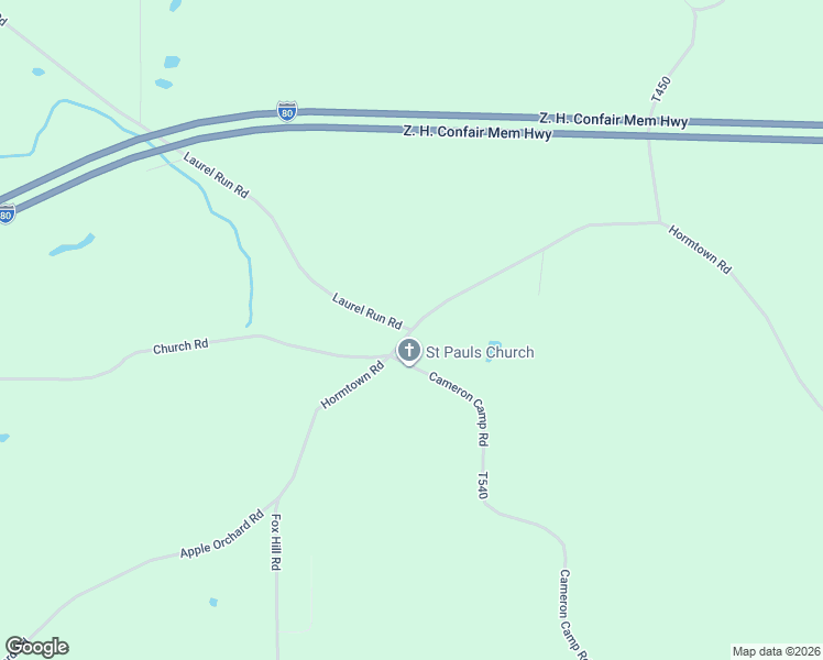 map of restaurants, bars, coffee shops, grocery stores, and more near 2101 Hormtown Road in Reynoldsville