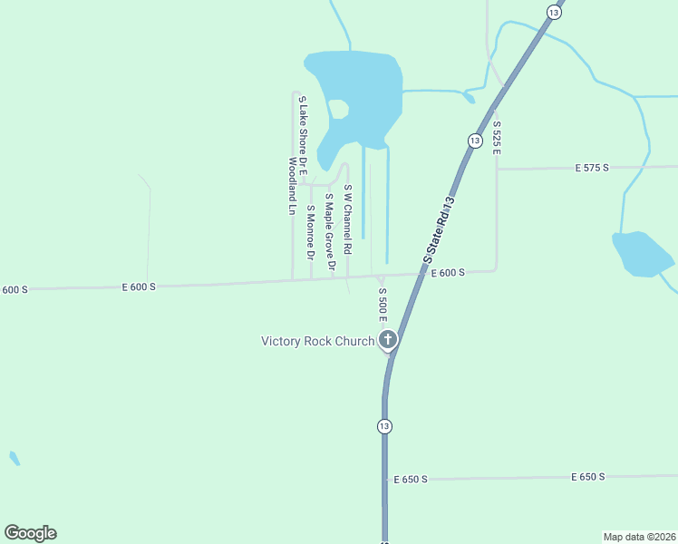 map of restaurants, bars, coffee shops, grocery stores, and more near 5986 South Maple Grove Drive in Warsaw