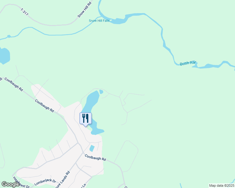 map of restaurants, bars, coffee shops, grocery stores, and more near 4705 Willow Drive in East Stroudsburg