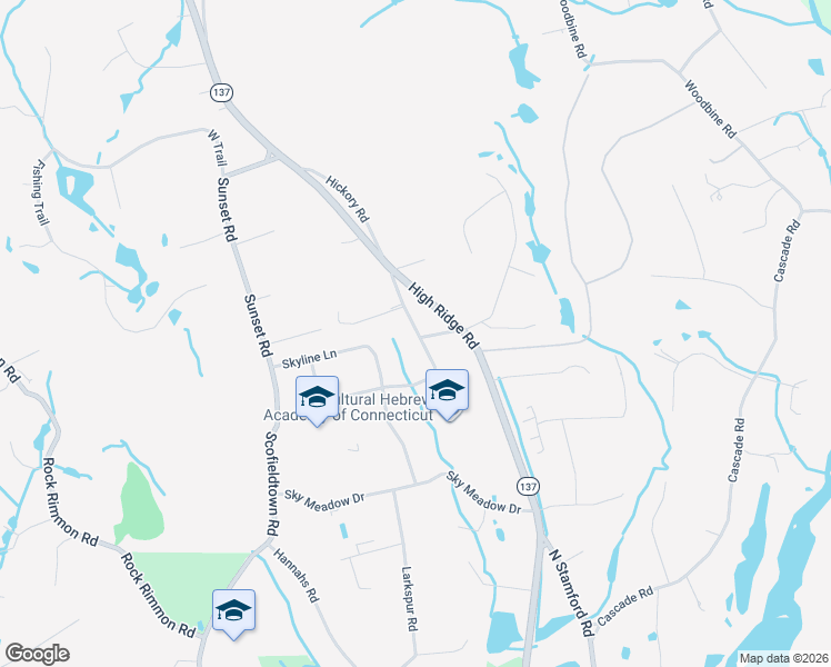 map of restaurants, bars, coffee shops, grocery stores, and more near 40 Hoyclo Road in Stamford