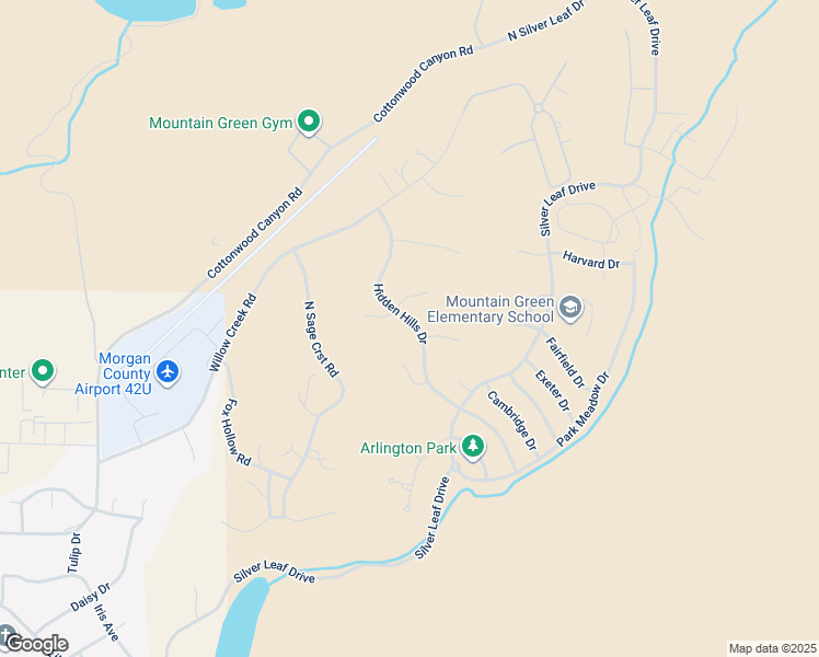 map of restaurants, bars, coffee shops, grocery stores, and more near 6045 Hidden Hills Drive in Morgan
