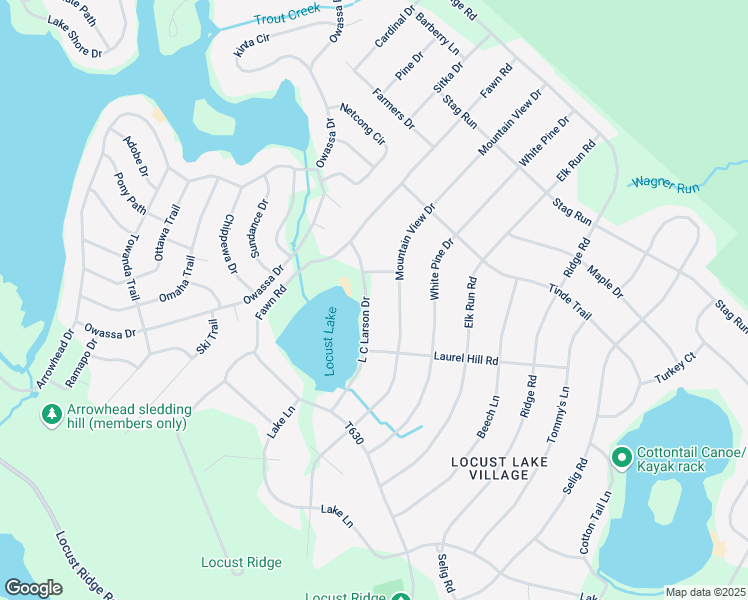 map of restaurants, bars, coffee shops, grocery stores, and more near 158 L C Larson Drive in Monroe County