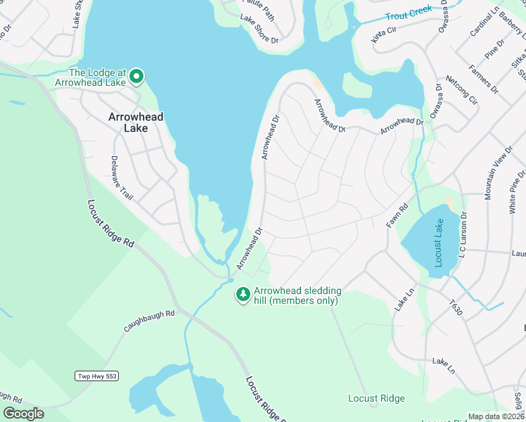 map of restaurants, bars, coffee shops, grocery stores, and more near 2 Omaha Trail in Monroe County