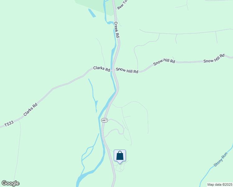 map of restaurants, bars, coffee shops, grocery stores, and more near 3910 Route 447 in Cresco