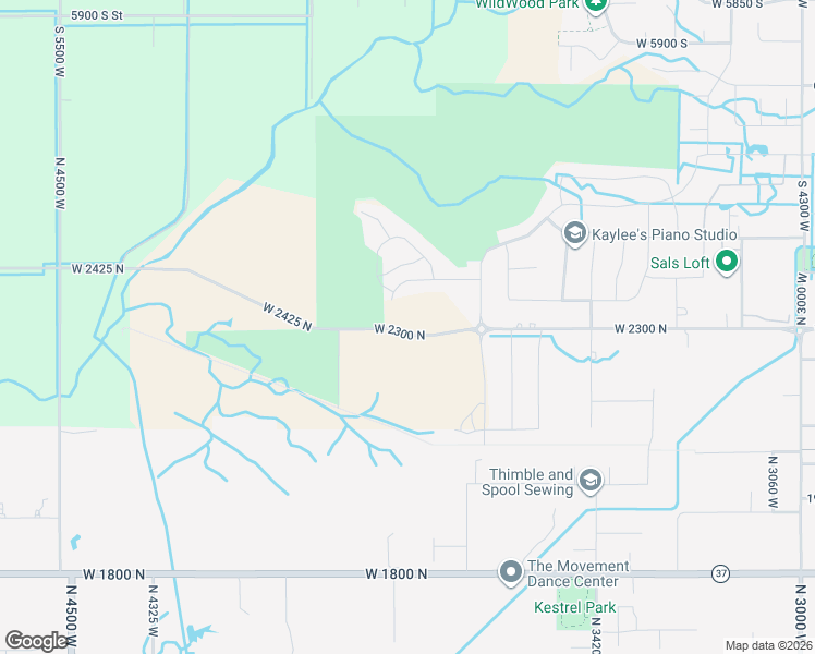 map of restaurants, bars, coffee shops, grocery stores, and more near 3816 West 2300 North in Clinton