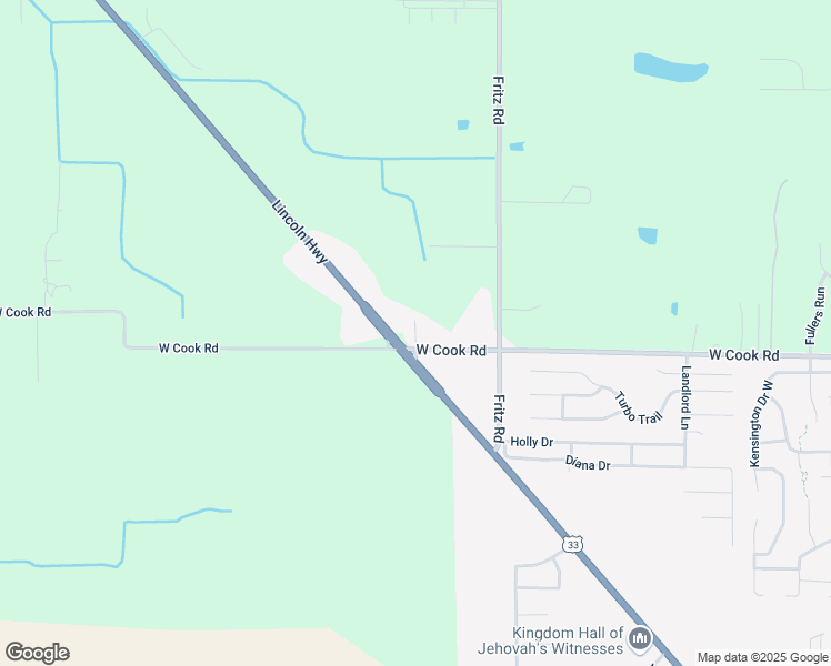 map of restaurants, bars, coffee shops, grocery stores, and more near 5622 Goshen Road in Fort Wayne