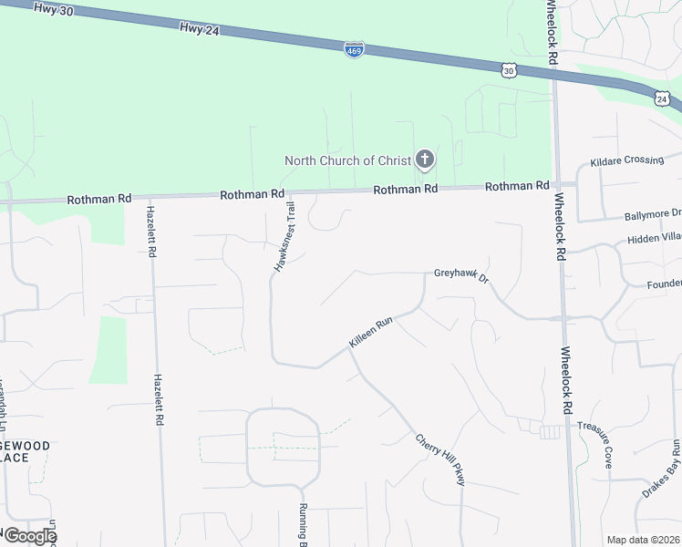 map of restaurants, bars, coffee shops, grocery stores, and more near 7012 Mangrove Ln in Fort Wayne