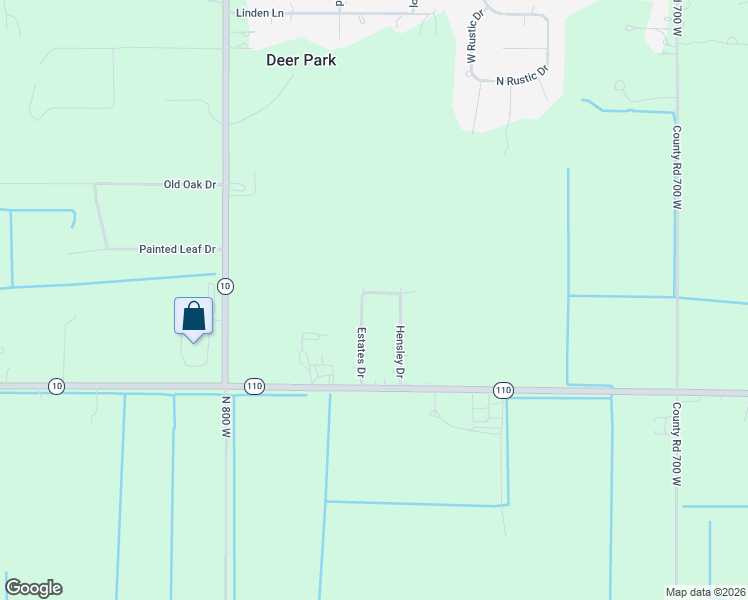 map of restaurants, bars, coffee shops, grocery stores, and more near 7640 Graefen Drive in De Motte